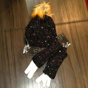 Hand-Knitted Toque and Glove Set